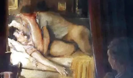 Dua lesbian yang berlekuk saling membelai pussies satu sama lain bokep ayam